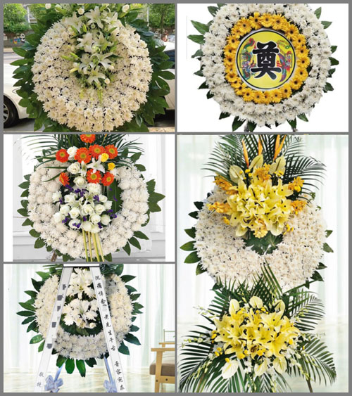 浙江省丽水青田县巨浦乡湖云村花圈速递